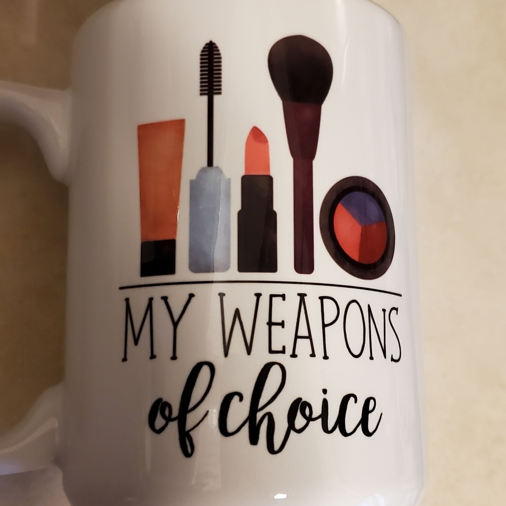 My weapons of choice makeup coffee mug
